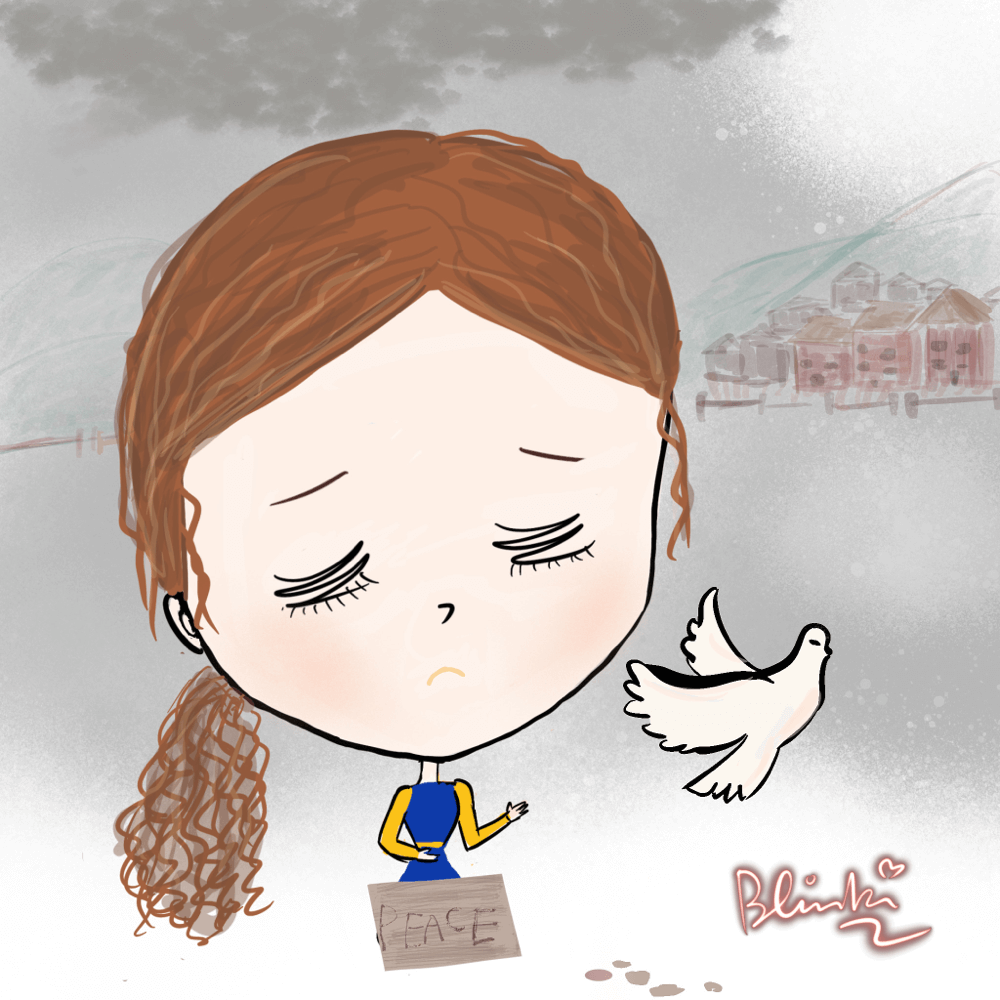 PEACE on earth 願。世界和平。